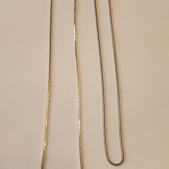 Silver Tone Chain Necklace Bundle - Picture 2 of 4